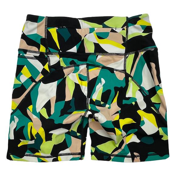 Sweaty Betty Power 6" Biker Shorts Sz S New $78 Green Camo Non-Padded Pockets - Picture 3 of 8